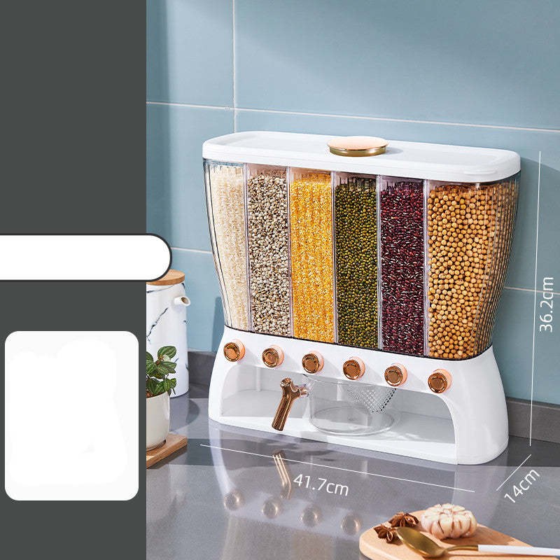 Grains Separate Storage Box Compartment