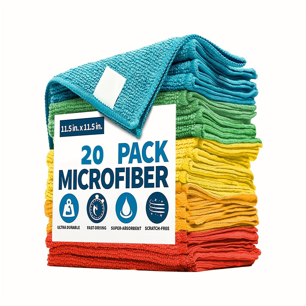 Ultra-fine Microfiber Dish Towel Kitchen Scouring Pad