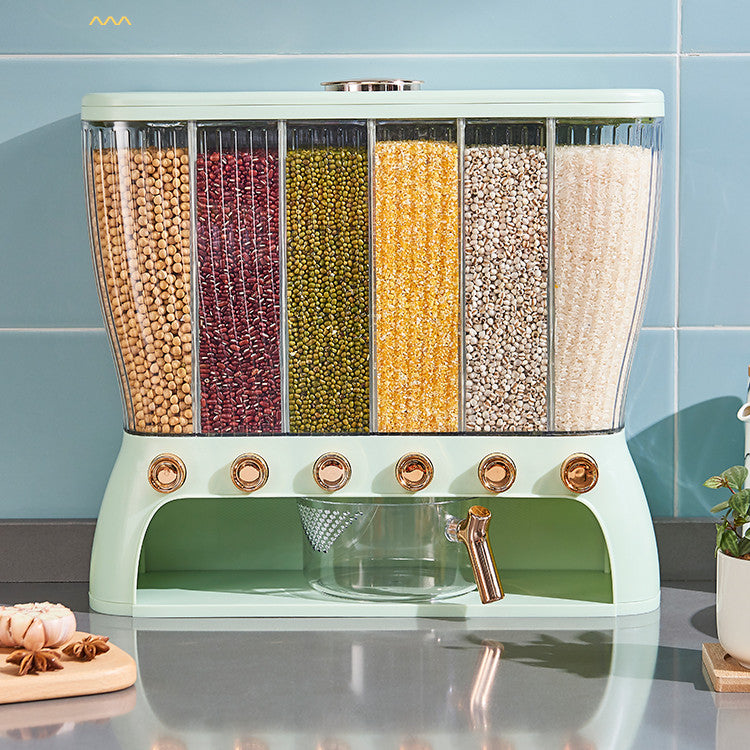 Grains Separate Storage Box Compartment