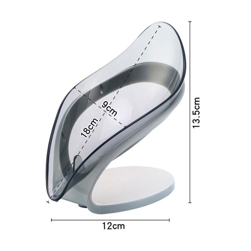 Self-Draining Bathroom Soap Holder with Anti-Slip Base