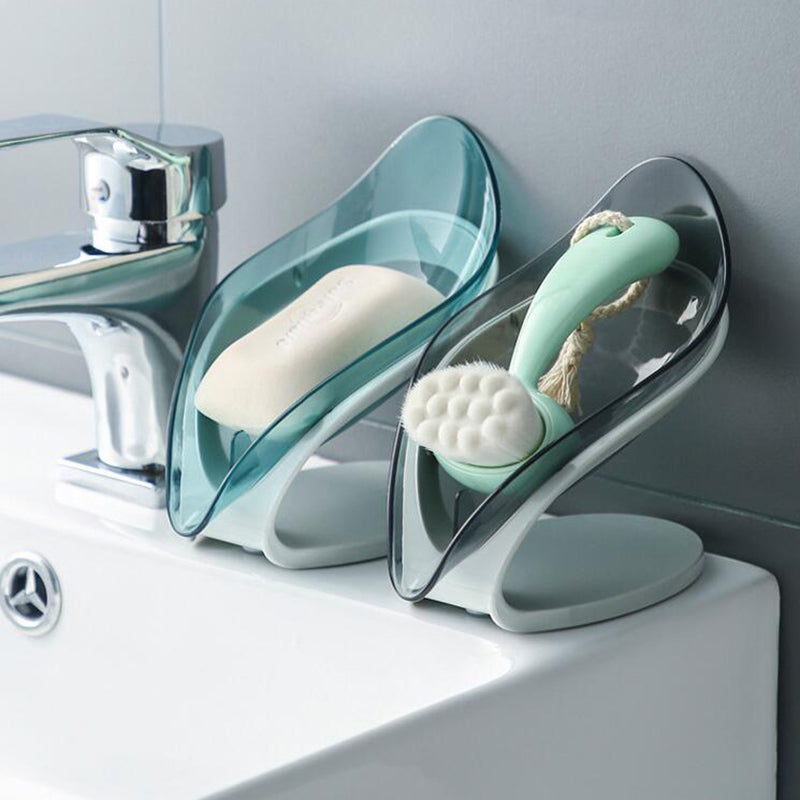Self-Draining Bathroom Soap Holder with Anti-Slip Base