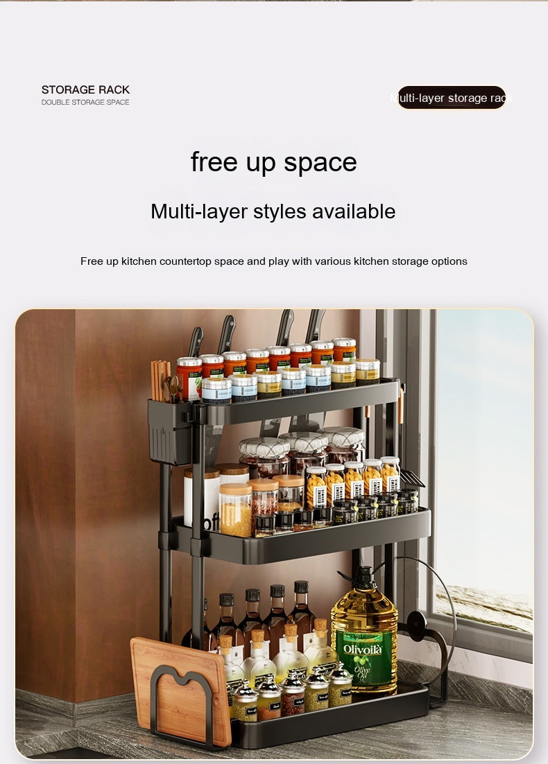 Kitchen Rack For Seasoning Multi-layer Storage