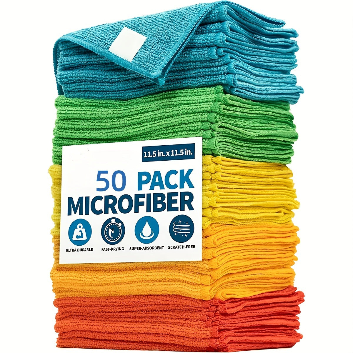 Ultra-fine Microfiber Dish Towel Kitchen Scouring Pad