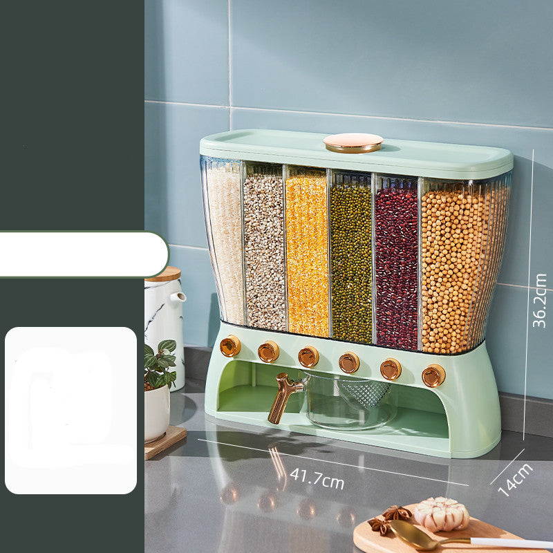Grains Separate Storage Box Compartment