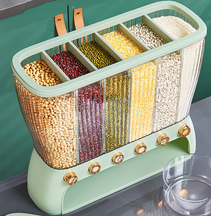 Grains Separate Storage Box Compartment