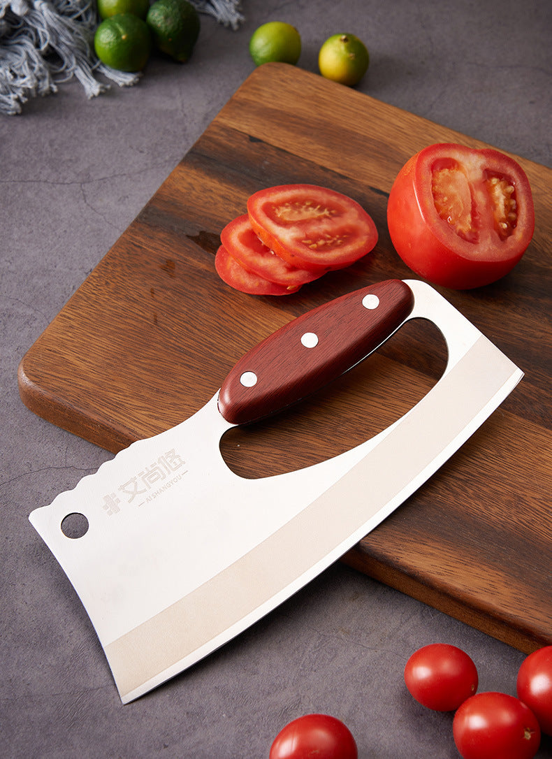 Wood Grain Handle Knife Kitchen Supplies